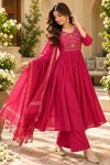 Ff Mul Chanderi With Inner With Heavy Work Kurti With Bottom Dupatta
